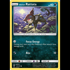 Pokemon TCG Alolan Rattata - SM - Burning Shadows