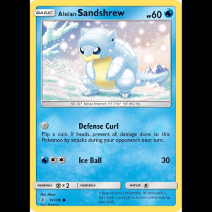 Pokemon TCG Alolan Sandshrew - SM - Guardians Rising