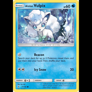 Pokemon TCG Alolan Vulpix - SM - Guardians Rising