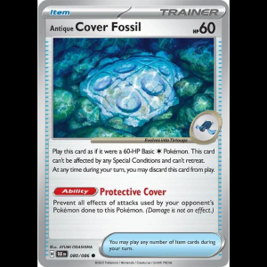 Pokemon TCG Antique Cover Fossil - Black Bolt - Reverse Holofoil