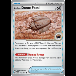 Pokemon TCG Antique Dome Fossil - Scarlet & Violet 151