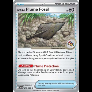 Pokemon TCG Antique Plume Fossil - White Flare