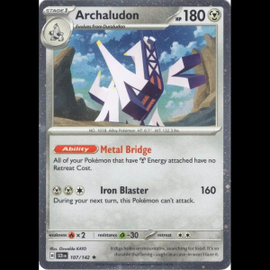 Pokemon TCG Archaludon - 107/142 (Cosmos Holo) - Miscellaneous Cards & Products