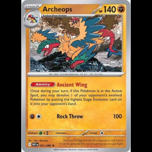 Pokemon TCG Archeops - White Flare - Holofoil
