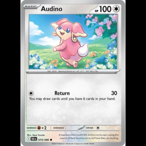 Pokemon TCG Audino - 074/086 - Black Bolt - Reverse Holofoil