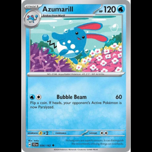 Pokemon TCG Azumarill - Stellar Crown - Reverse Holofoil