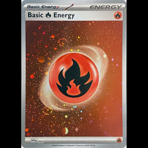 Pokemon TCG Basic Fire Energy (Cosmos Holo) - Scarlet & Violet Energies - Holofoil