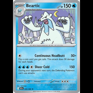 Pokemon TCG Beartic - Black Bolt - Holofoil