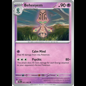 Pokemon TCG Beheeyem - Black Bolt - Reverse Holofoil