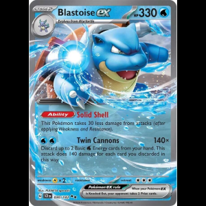 Pokemon TCG Blastoise ex - Stellar Crown - Holofoil