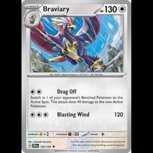 Pokemon TCG Braviary - 153/191 - Surging Sparks