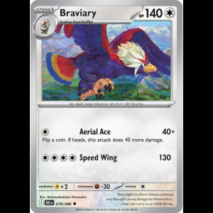 Pokemon TCG Braviary - Black Bolt