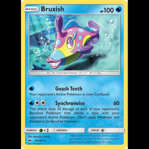 Pokemon TCG Bruxish - SM - Burning Shadows