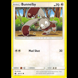 Pokemon TCG Bunnelby - SM - Crimson Invasion