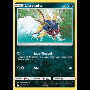 Pokemon TCG Carvanha - SM Base Set