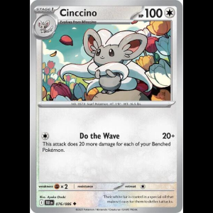 Pokemon TCG Cinccino - Black Bolt - Reverse Holofoil