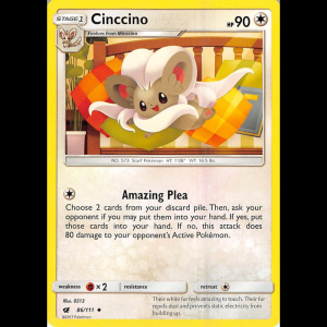Pokemon TCG Cinccino - SM - Crimson Invasion
