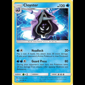 Pokemon TCG Cloyster - SM Base Set
