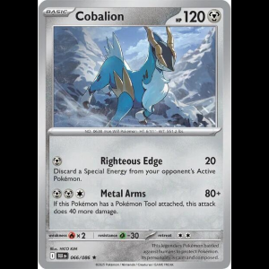 Pokemon TCG Cobalion - Black Bolt - Reverse Holofoil
