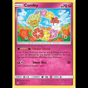 Pokemon TCG Comfey - SM - Guardians Rising - Holofoil