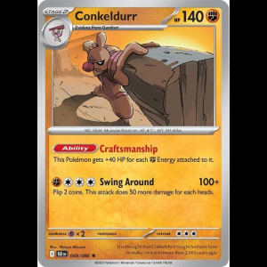 Pokemon TCG Conkeldurr - Black Bolt - Holofoil