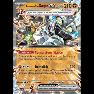 Pokemon TCG Cornerstone Mask Ogerpon ex - 058/131 - Prismatic Evolutions - Holofoil