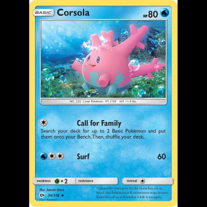 Pokemon TCG Corsola - SM Base Set