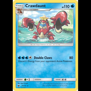 Pokemon TCG Crawdaunt - SM - Crimson Invasion