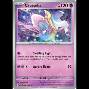 Pokemon TCG Cresselia - Phantasmal Flames - Reverse Holofoil