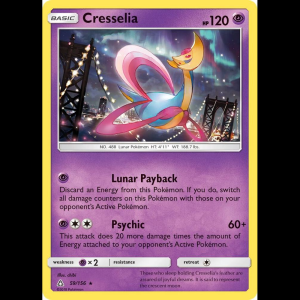Pokemon TCG Cresselia - SM - Ultra Prism - Holofoil