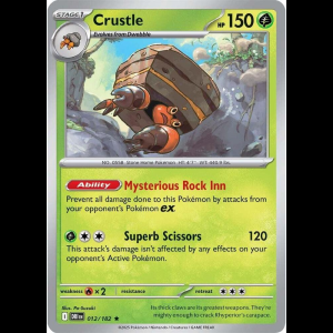 Pokemon TCG Crustle - 012/182 - Destined Rivals - Holofoil