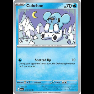 Pokemon TCG Cubchoo - Black Bolt - Reverse Holofoil