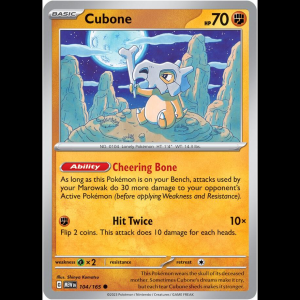 Pokemon TCG Cubone - Scarlet & Violet 151 - Reverse Holofoil