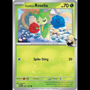 Pokemon TCG Cynthia's Roselia - Destined Rivals - Reverse Holofoil