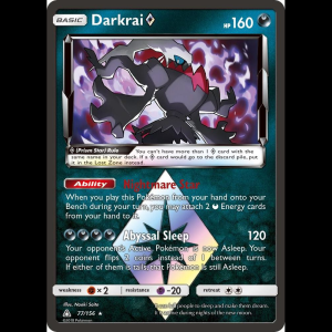 Pokemon TCG Darkrai Prism Star - SM - Ultra Prism - Holofoil