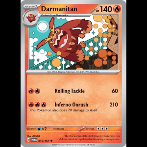 Pokemon TCG Darmanitan - Twilight Masquerade