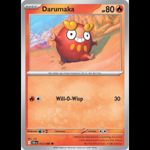 Pokemon TCG Darumaka - Black Bolt - Reverse Holofoil