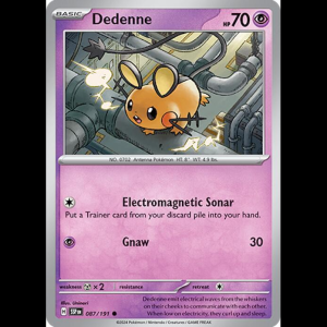 Pokemon TCG Dedenne - Surging Sparks - Reverse Holofoil