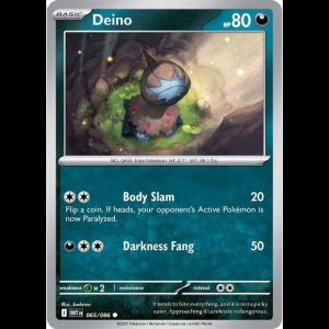 Pokemon TCG Deino - White Flare