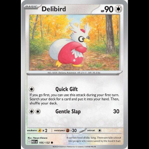 Pokemon TCG Delibird - 105/132 - Mega Evolution - Reverse Holofoil