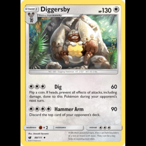 Pokemon TCG Diggersby - SM - Crimson Invasion