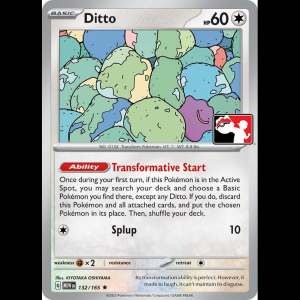 Pokemon TCG Ditto ESP - 132/165 - Prize Pack Series Cards - Cosmos Holo