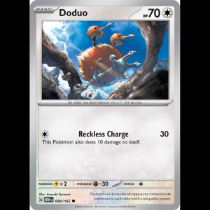 Pokemon TCG Doduo - Scarlet & Violet 151 - Reverse Holofoil