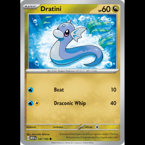 Pokemon TCG Dratini - Scarlet & Violet 151 - Reverse Holofoil