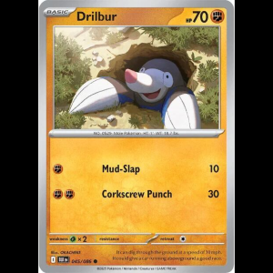 Pokemon TCG Drilbur - Black Bolt - Reverse Holofoil