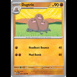 Pokemon TCG Dugtrio - Scarlet & Violet 151 - Reverse Holofoil