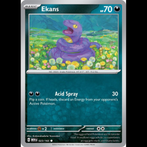 Pokemon TCG Ekans - Scarlet & Violet 151 - Reverse Holofoil