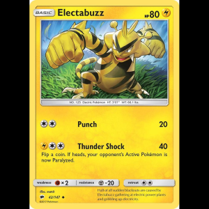 Pokemon TCG Electabuzz - SM - Burning Shadows