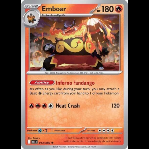 Pokemon TCG Emboar - White Flare - Reverse Holofoil