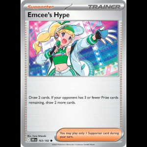 Pokemon TCG Emcee's Hype - 163/182 - Destined Rivals - Reverse Holofoil